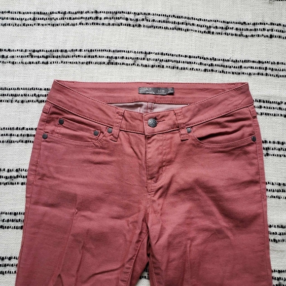 Prana Kara Jeans Organic Cotton Mauve Dusty Rose Pink Low Rise Jean - NWOT - Picture 4 of 12